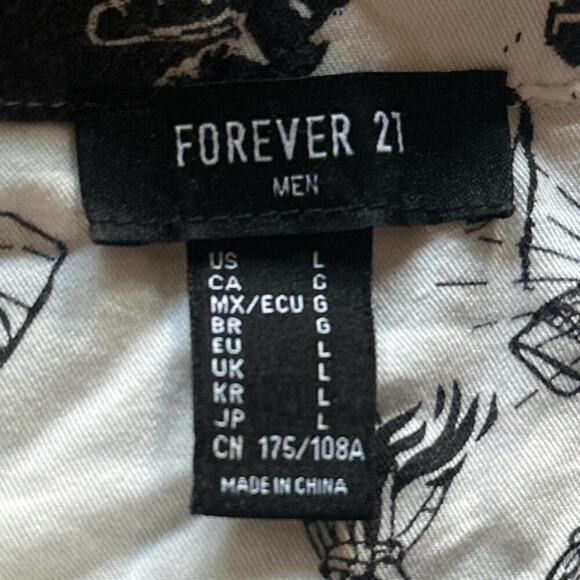 Vintage Forever 21 Printed Button-Up Shirt - Picture 4 of 5